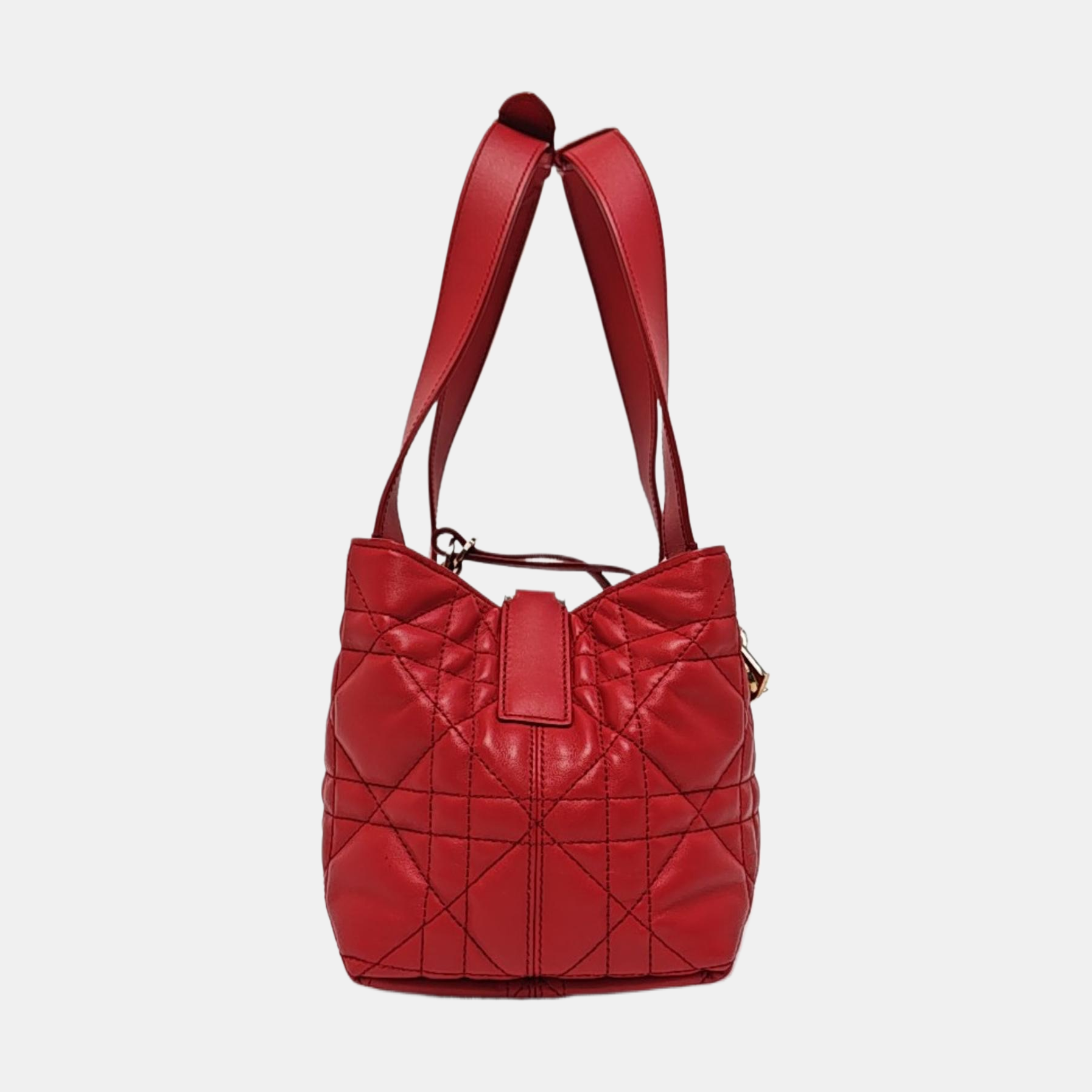 Toujours Small Cannage Calfskin Red