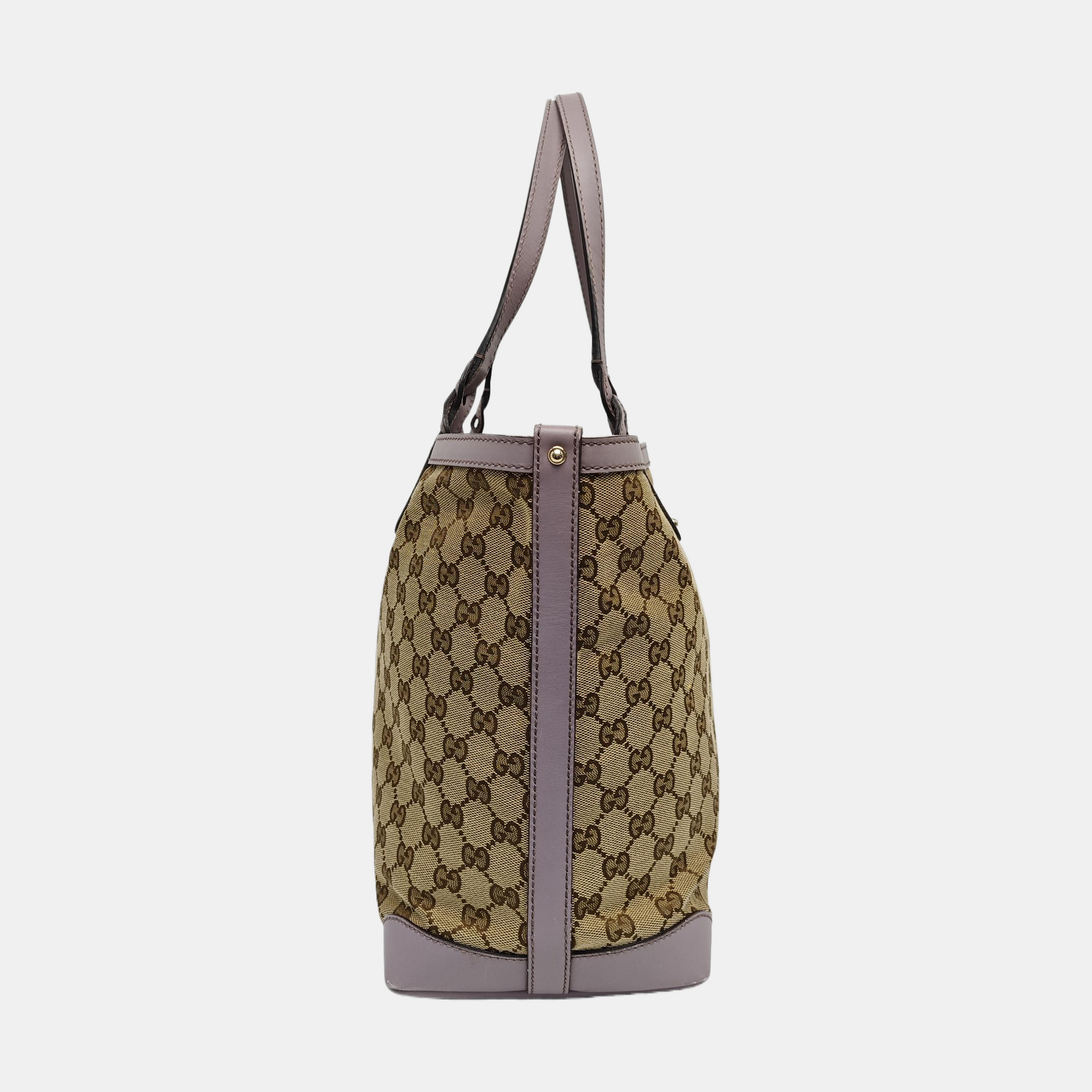 Monogram Canvas Tote Bag Beige