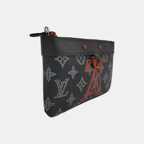 DISCOVERY PM Monogram Coated Canvas Black