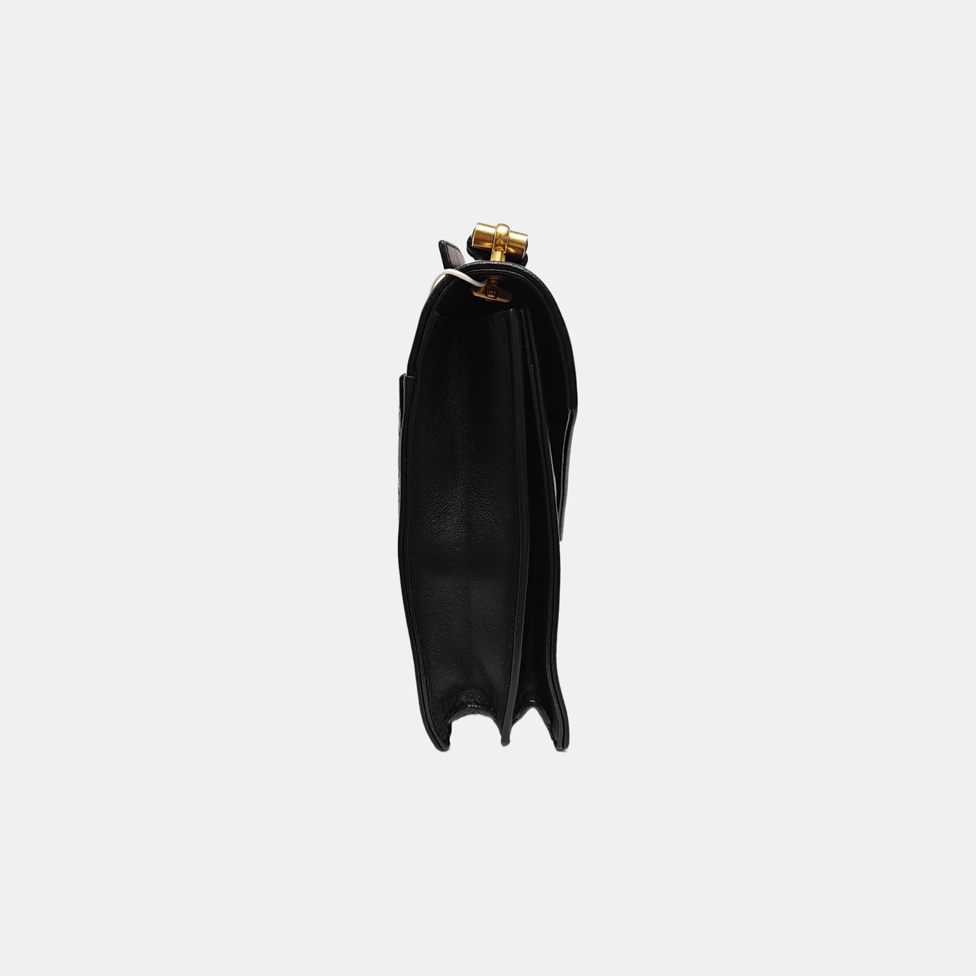GABY Quilted Lambskin Black