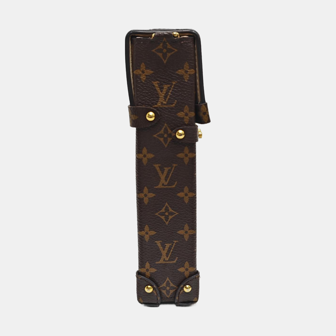 TRUNK Monogram Coated Canvas Brown