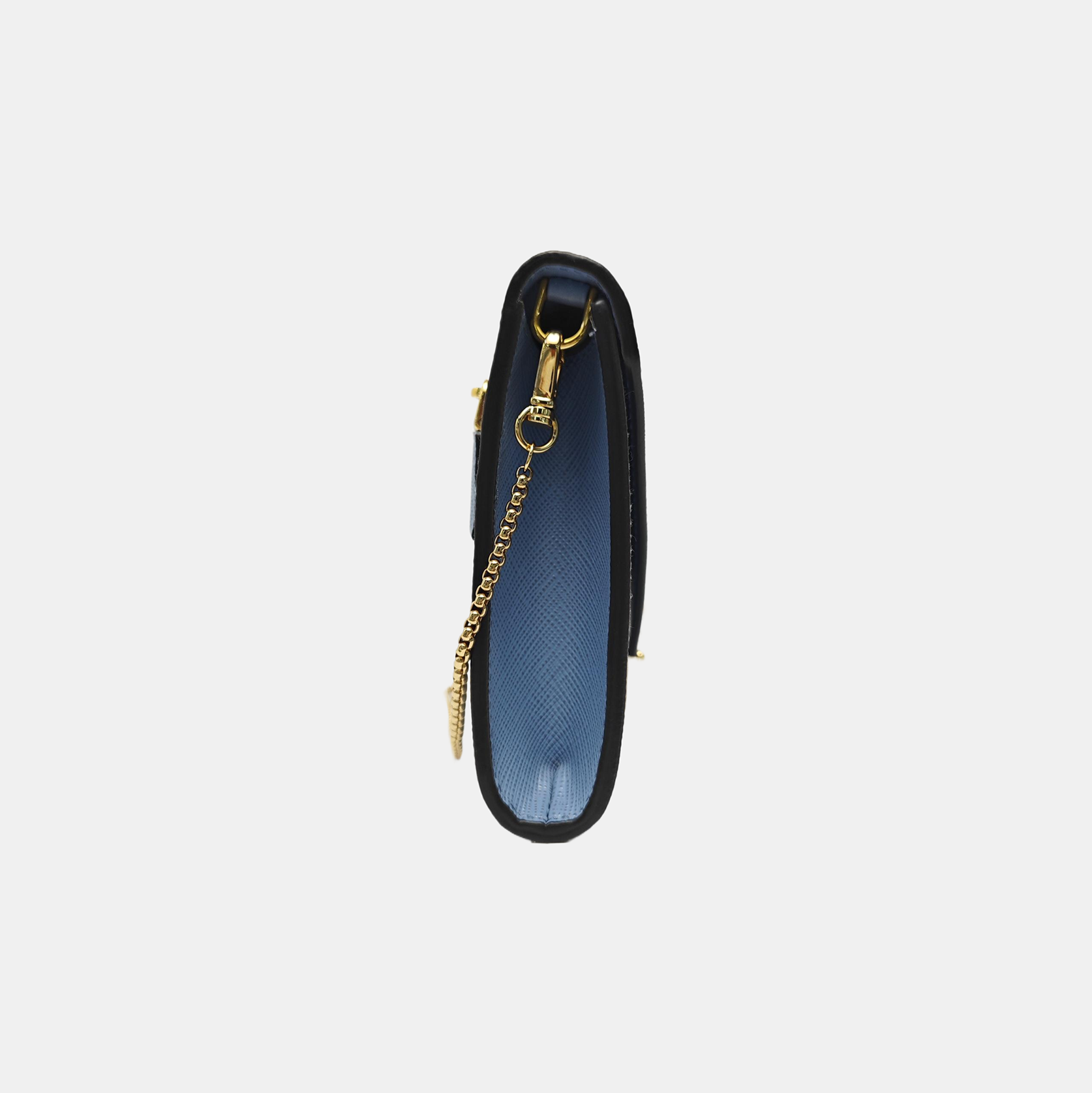 Saffiano Calfskin Shoulder Bag Blue