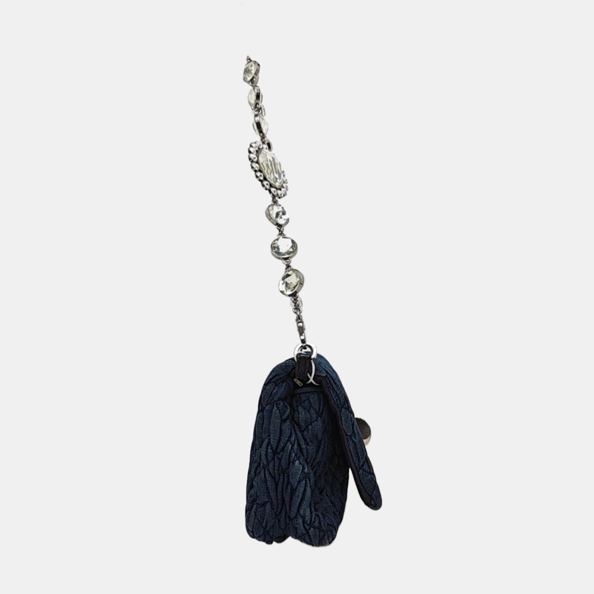 Crystal Quilted Denim Blue
