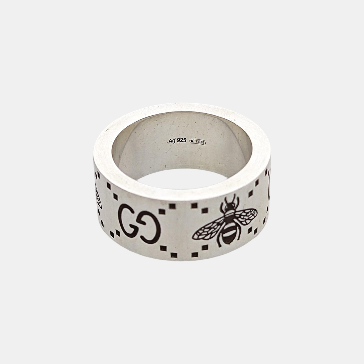 Ghost 925 Sterling Silver Ring EU 51