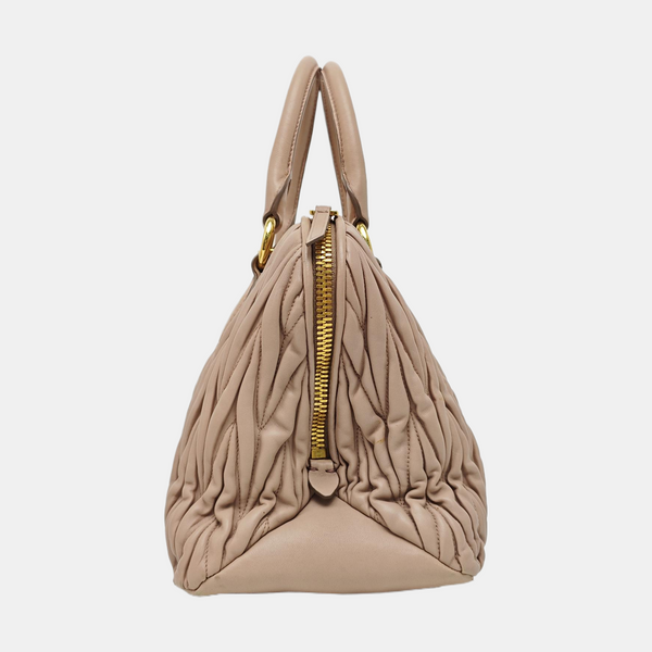 Madras Quilted Lambskin Pink