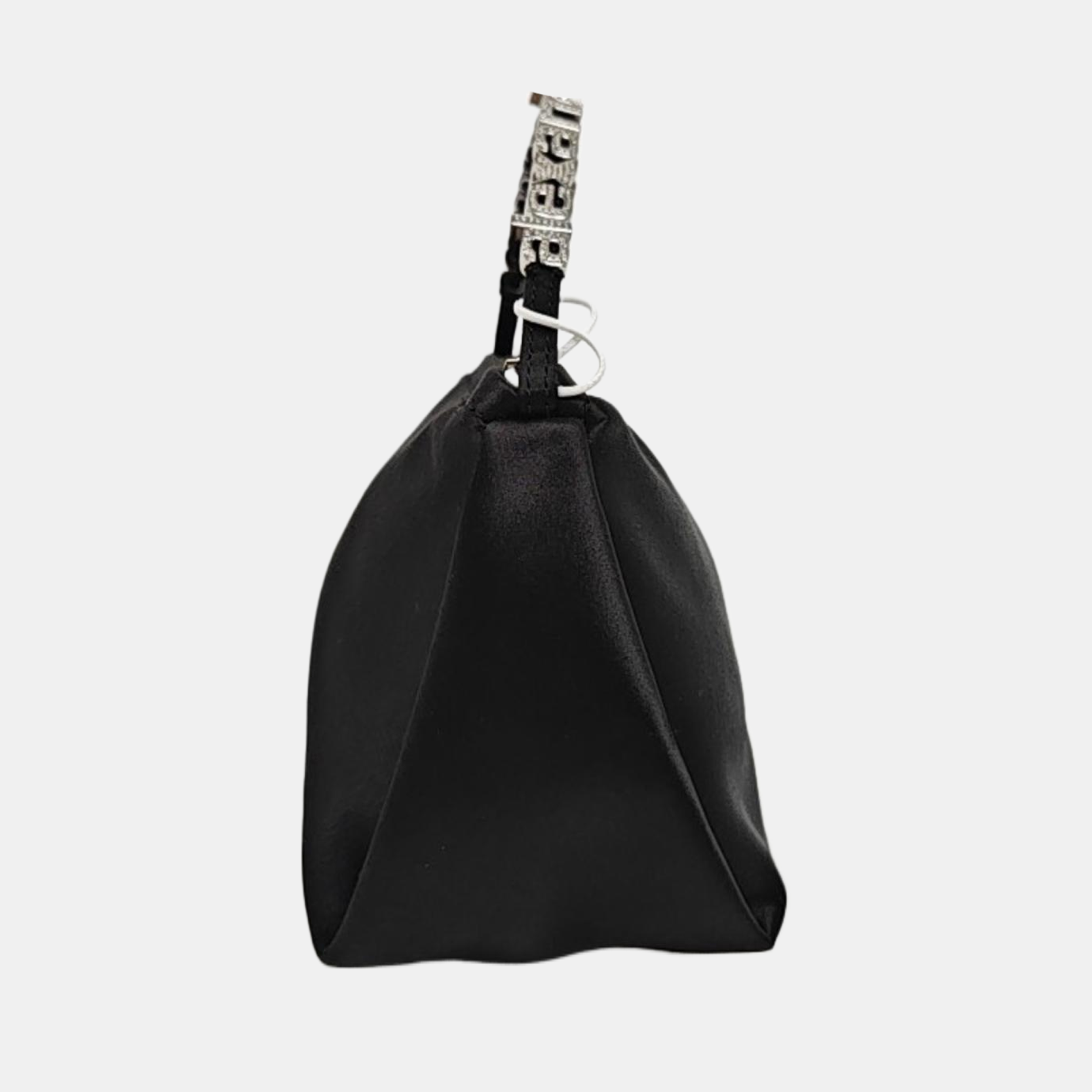 Fabric Top Handle Bag Black
