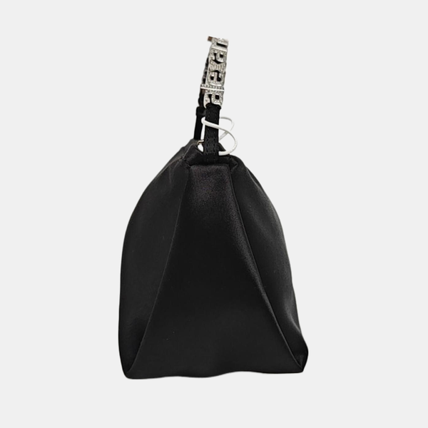 Fabric Top Handle Bag Black