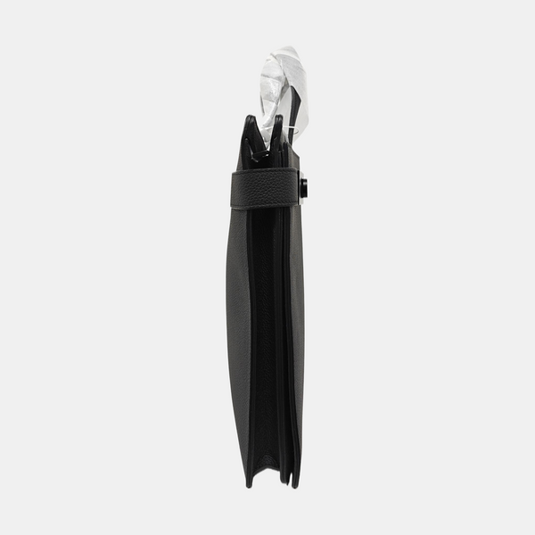 Calfskin Top Handle Bag Black