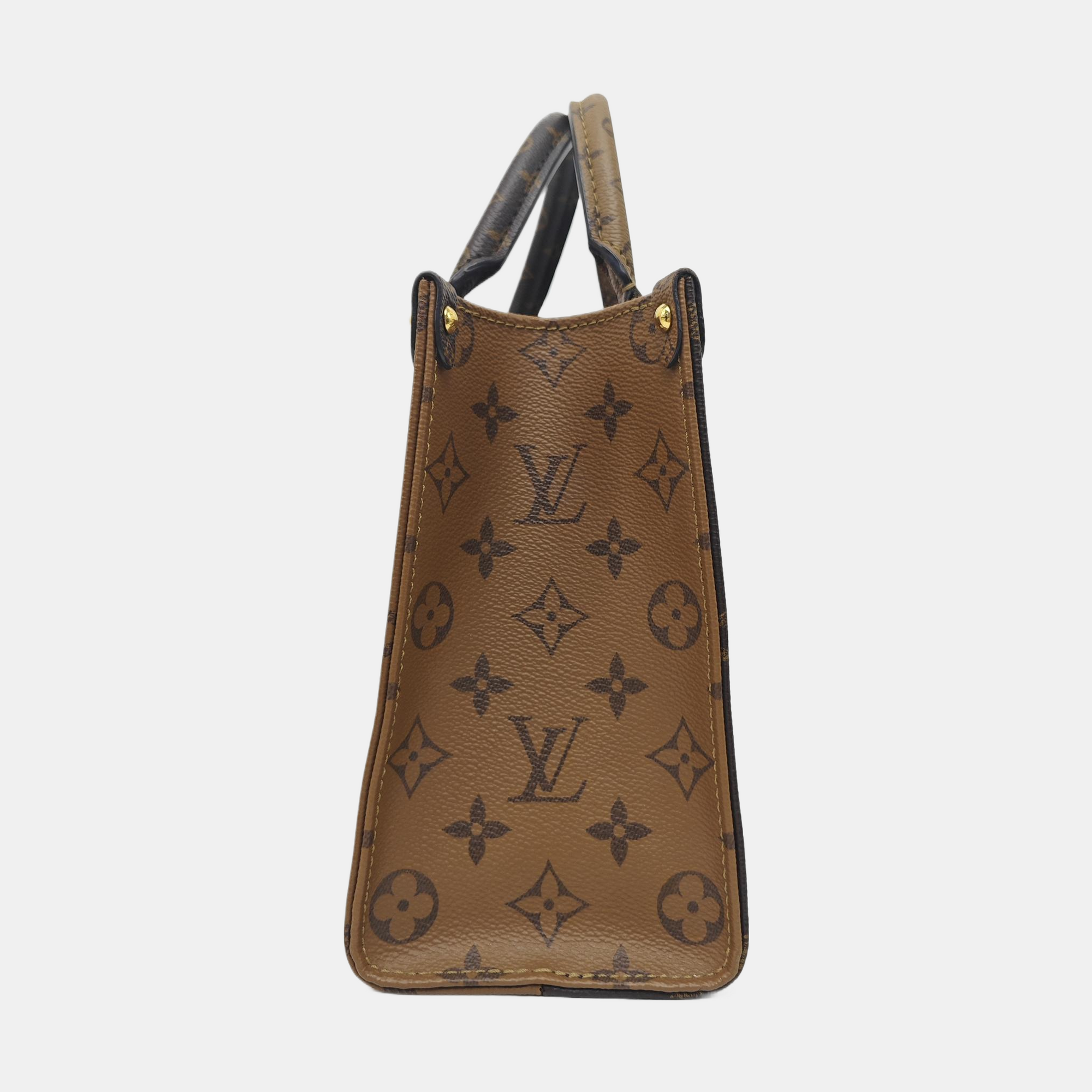 ONTHEGO PM Monogram Coated Canvas Brown