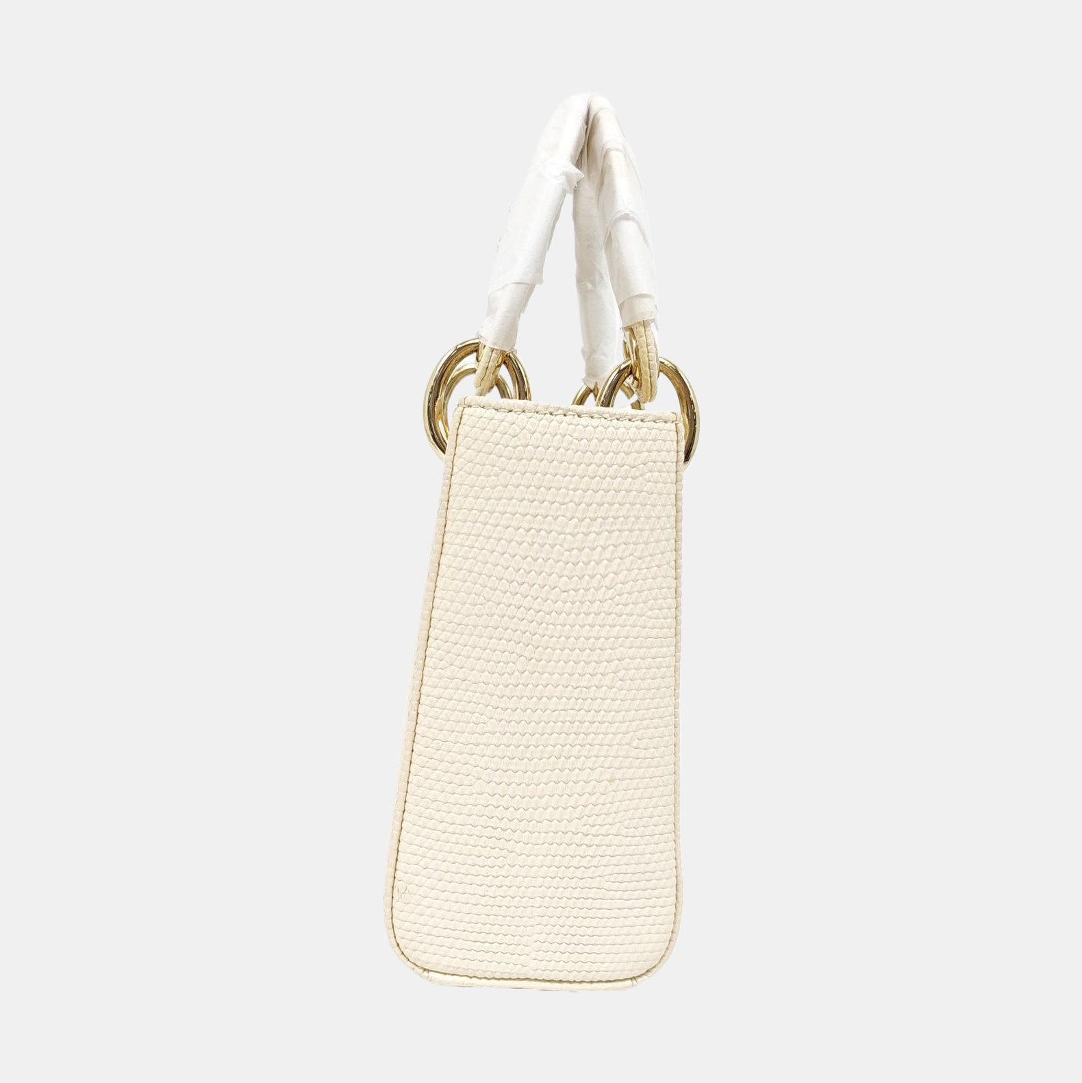 Lady Dior Mini Lizard White