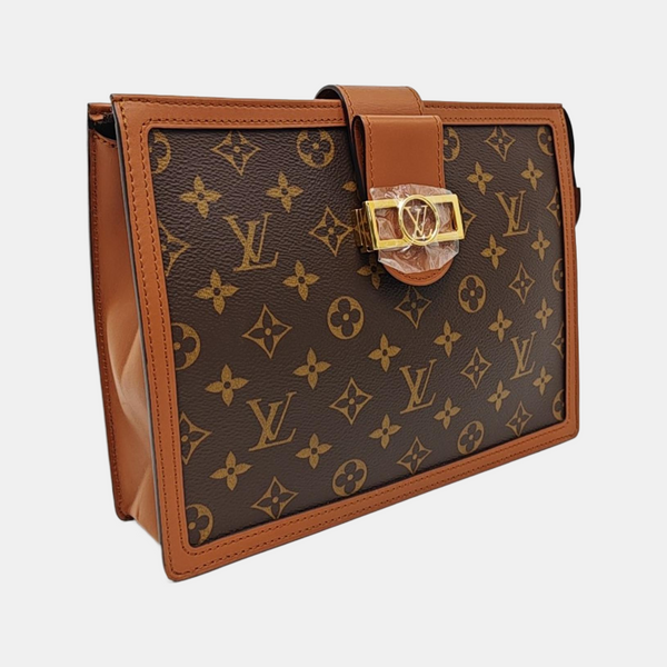 DAUPHINE Monogram Coated Canvas Brown