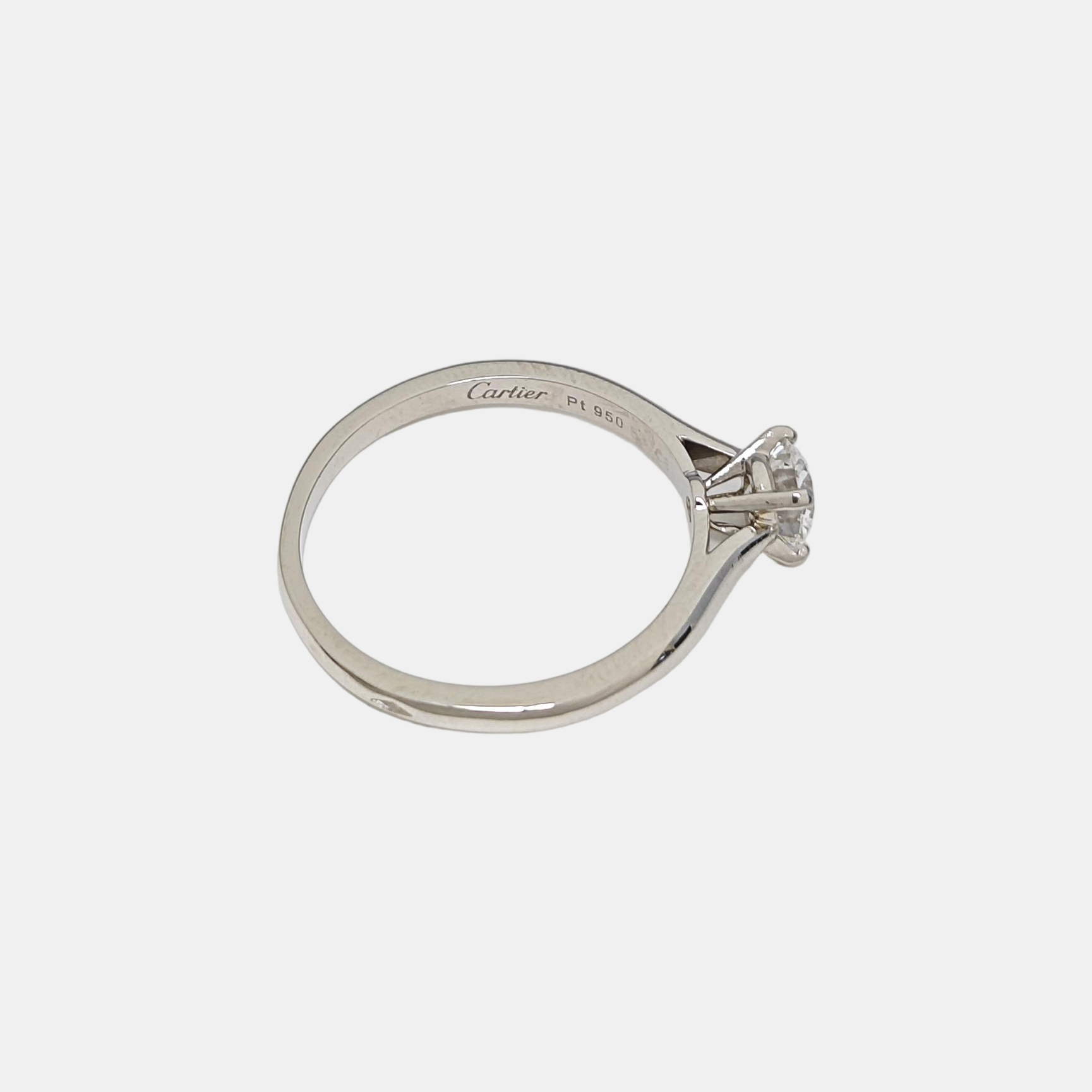 Platinum 950 Silver Ring EU 53