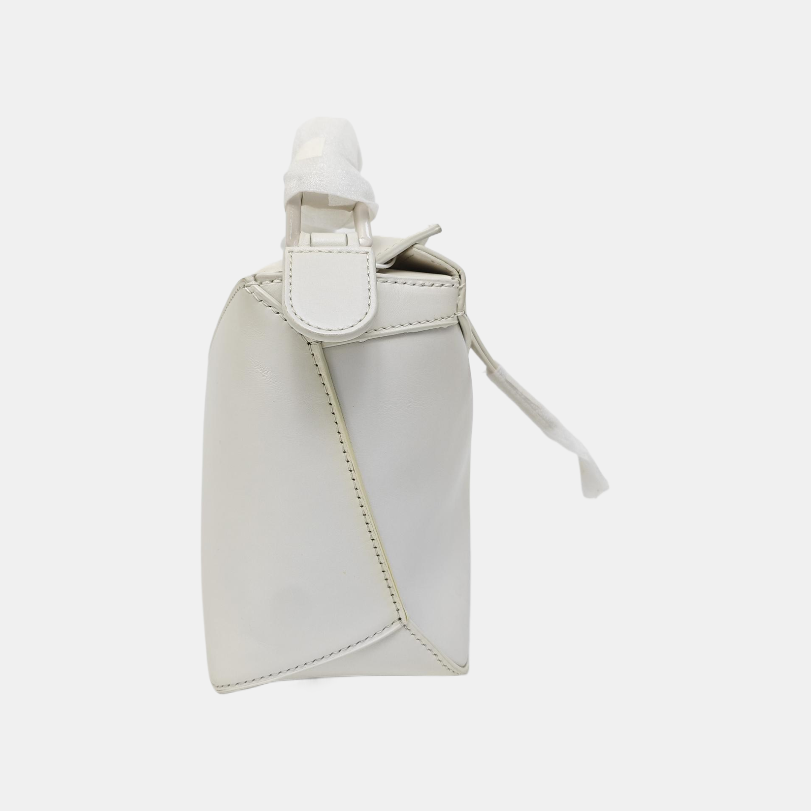 Puzzle Small Calfskin White