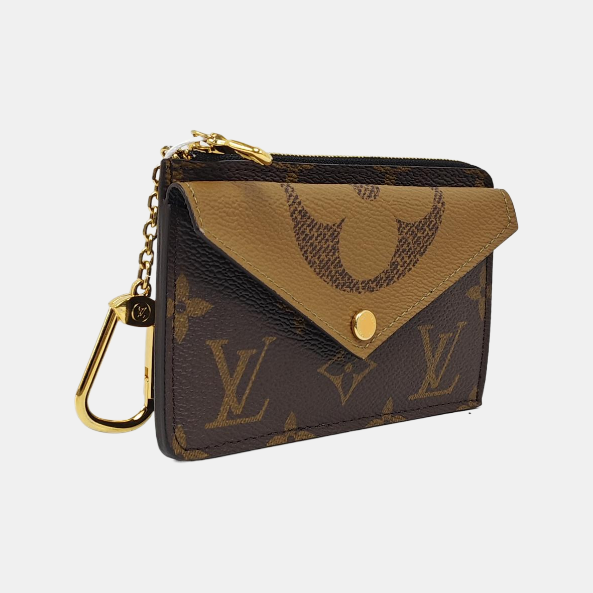 RECTO VERSO Monogram Coated Canvas Brown Coin Purse