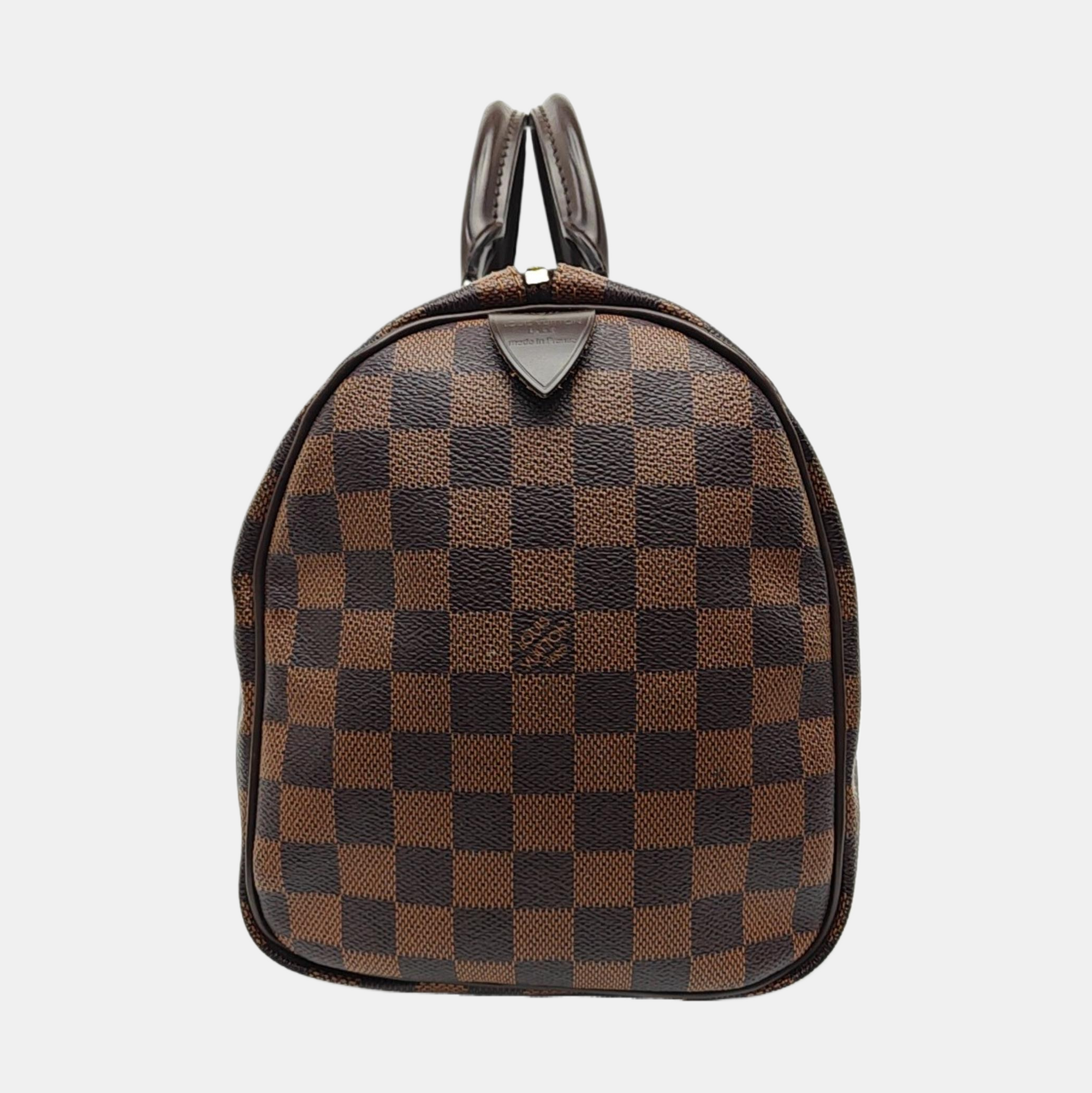 SPEEDY 30 Damier Ebene Coated Canvas Brown