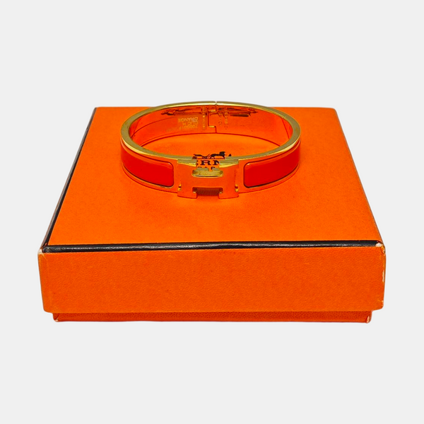 Clic H Metal Gold Bangle