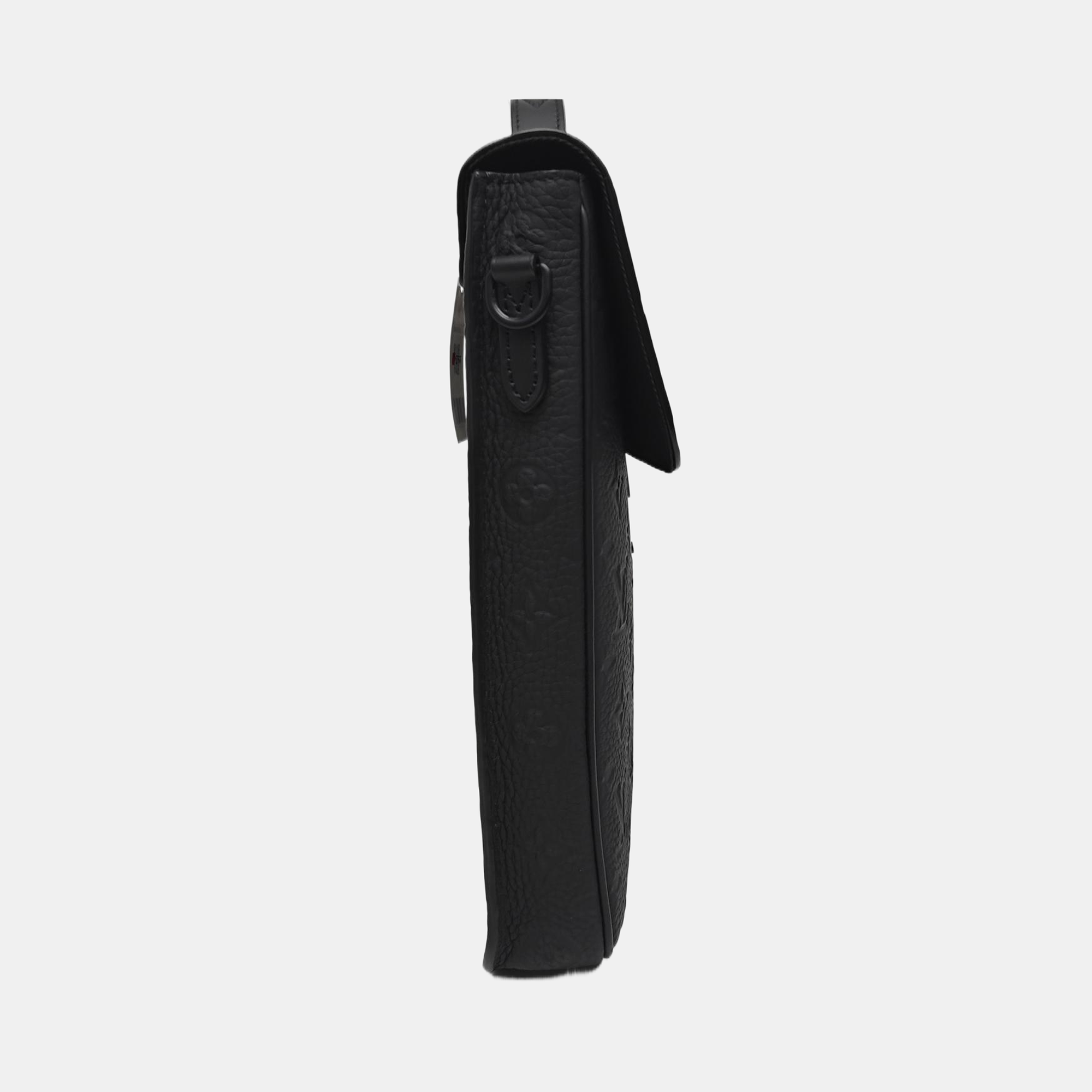 S LOCK Monogram Calfskin Black