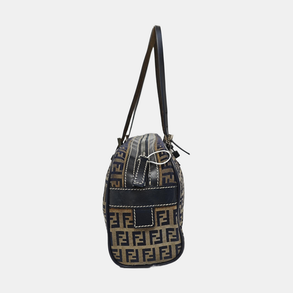 Canvas Top Handle Bag Blue