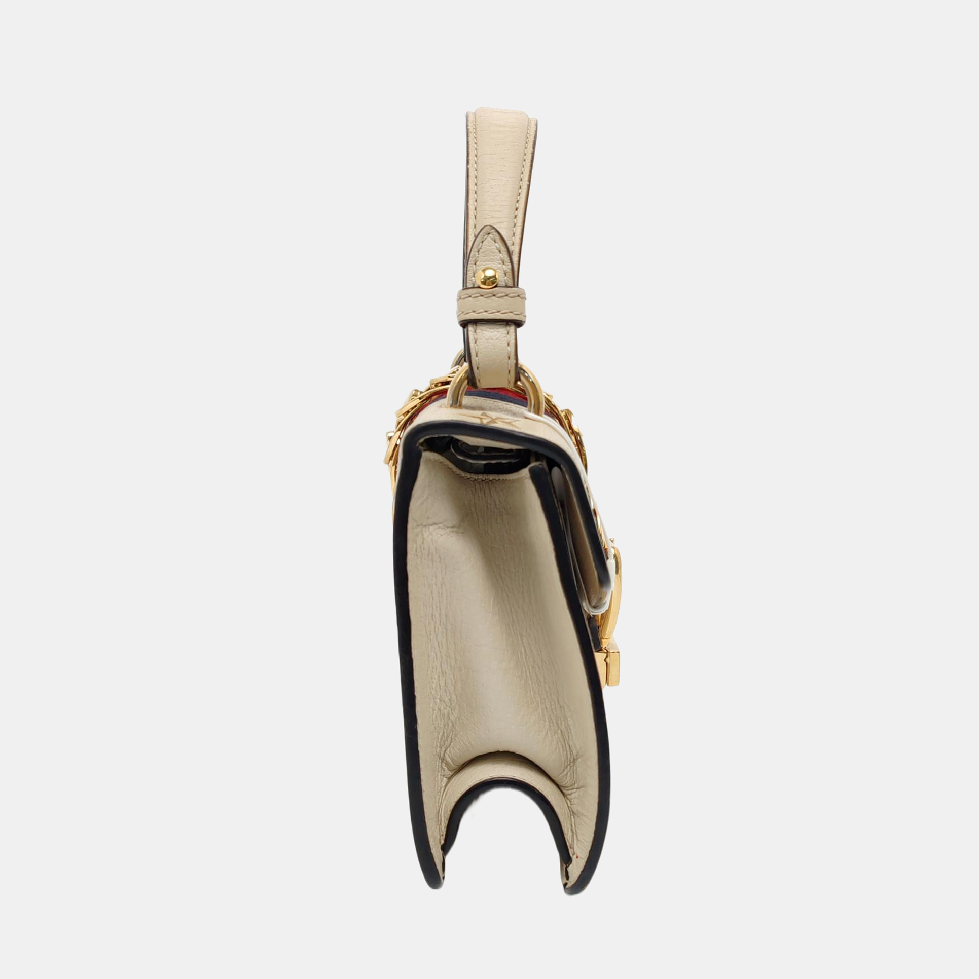 Authenticated pre-owned  Sylvie Mini Calfskin White - Shoulder Bag at Looply