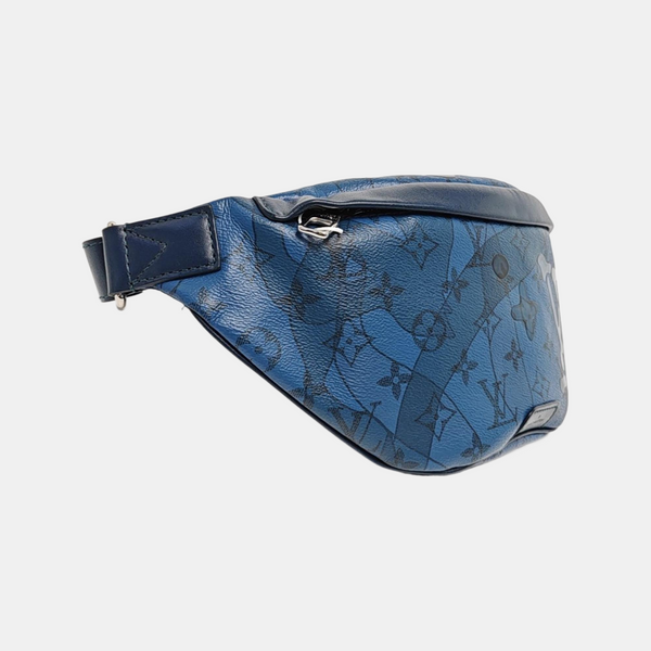 DISCOVERY PM Monogram Coated Canvas Blue