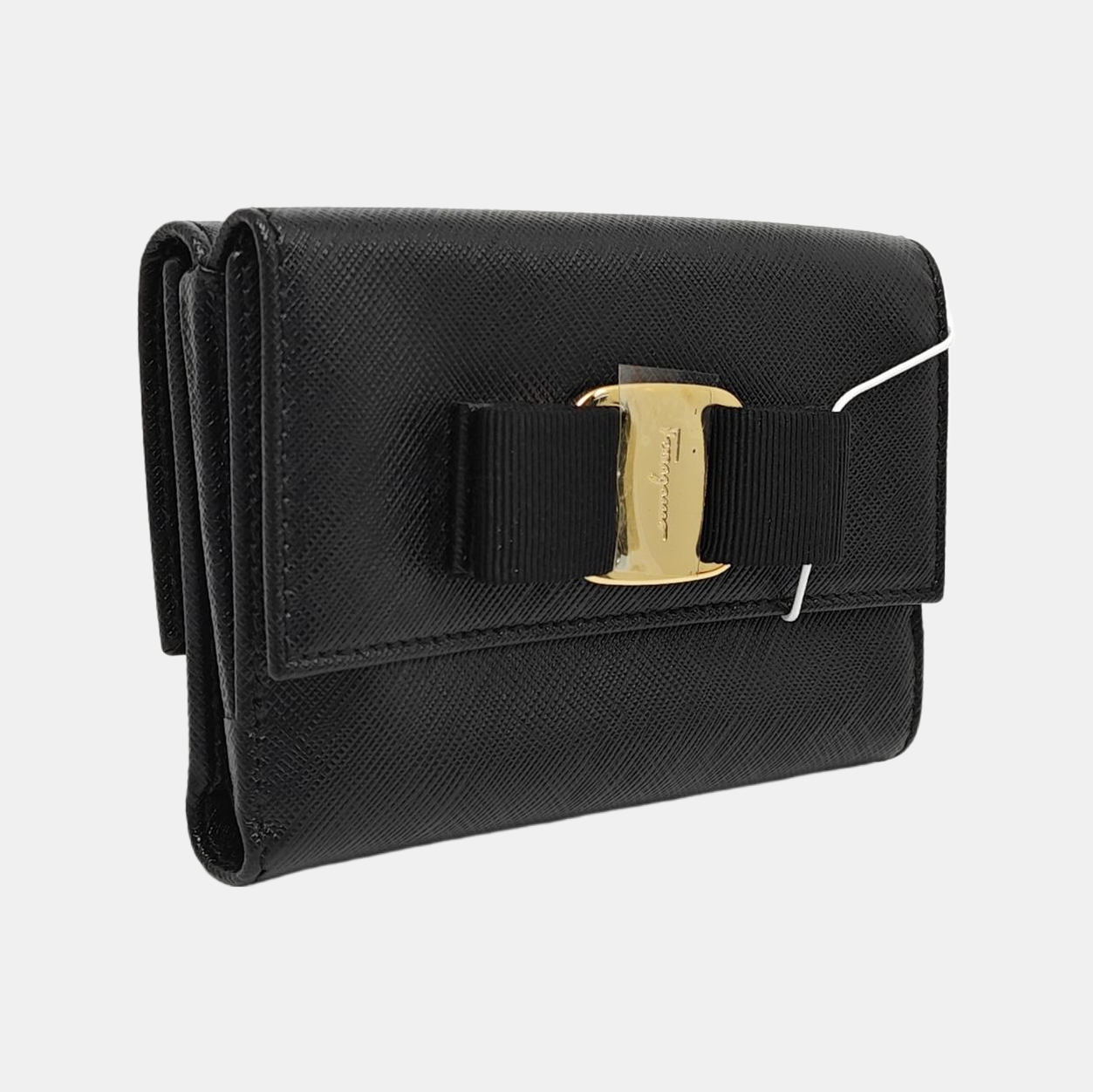 Authenticated pre-owned  Vara Calfskin Black Card Holder - Wallet at Looply