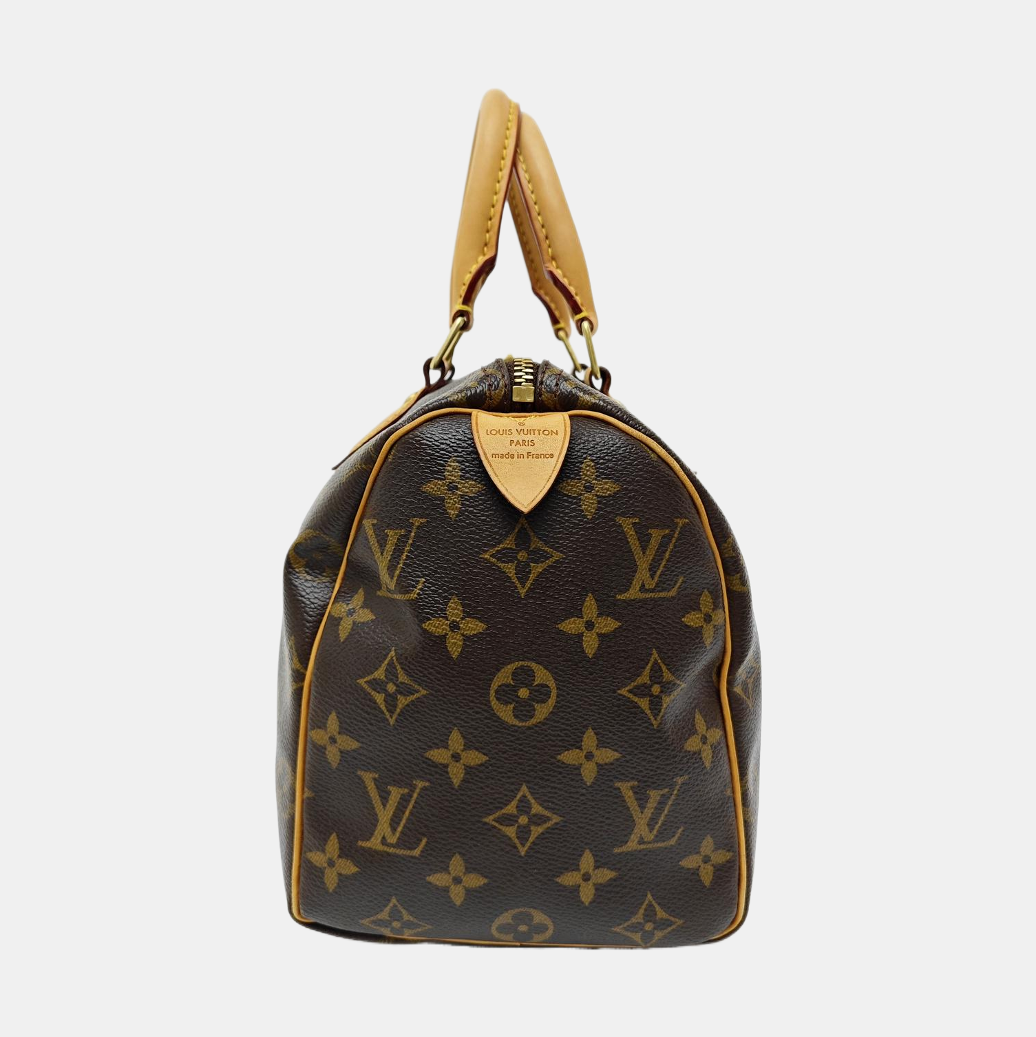 SPEEDY 25 Monogram Coated Canvas Brown