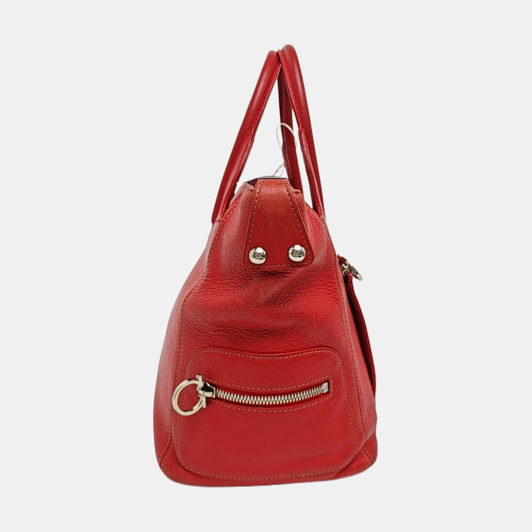 Calfskin Tote Bag Red