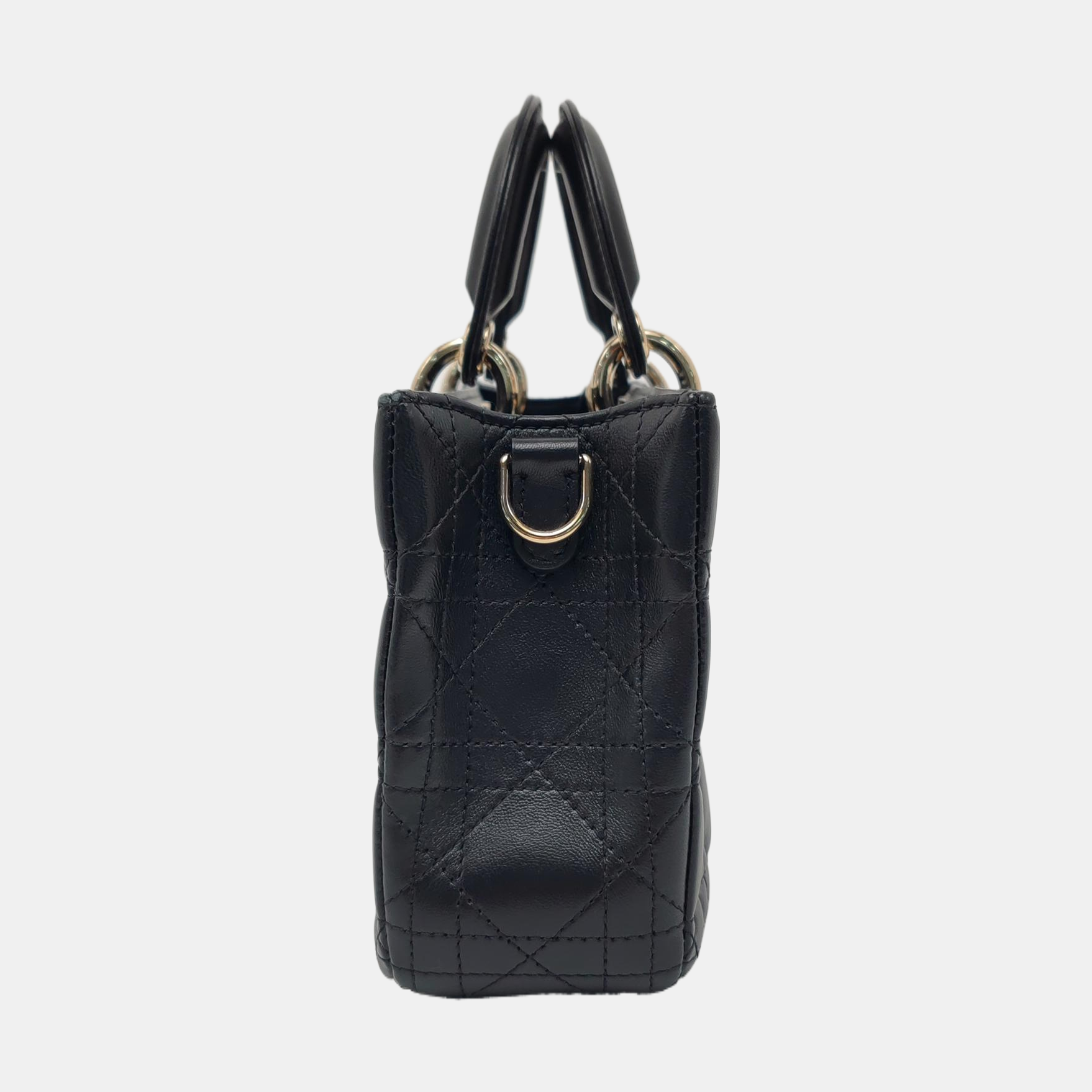Lady D-Joy Medium Cannage Lambskin Black