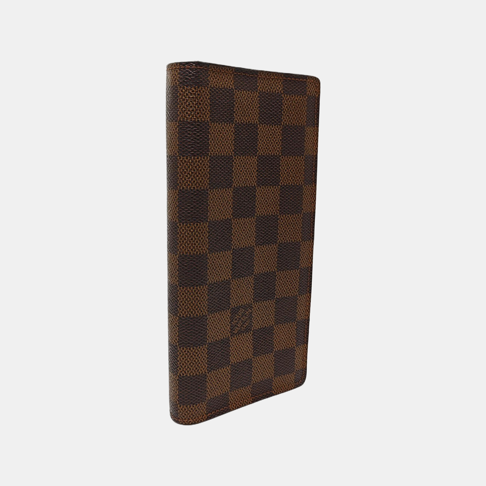 Damier Ebene Coated Canvas Wallet Brown
