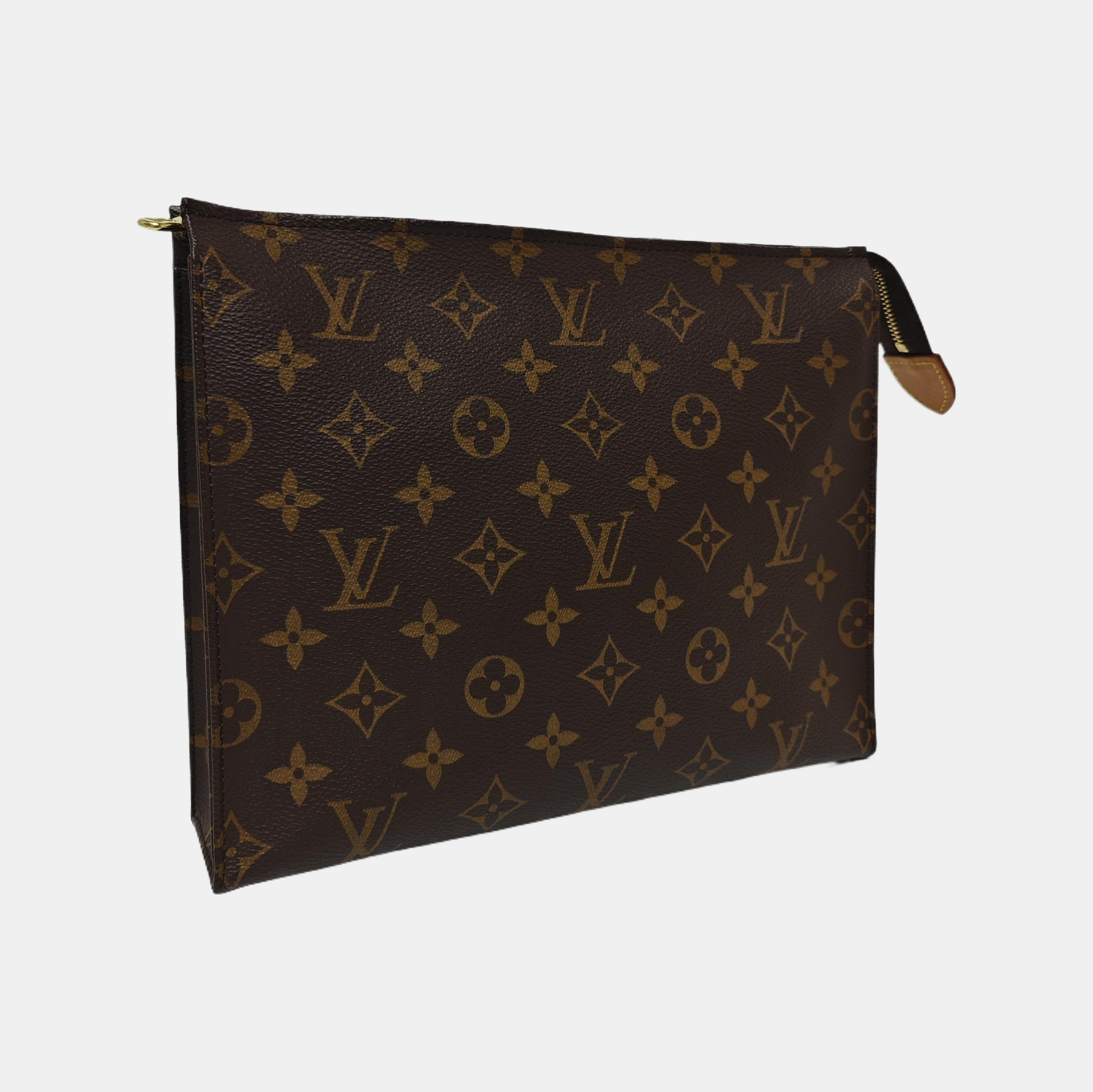 TOILET POCKET 26 Monogram Coated Canvas Brown