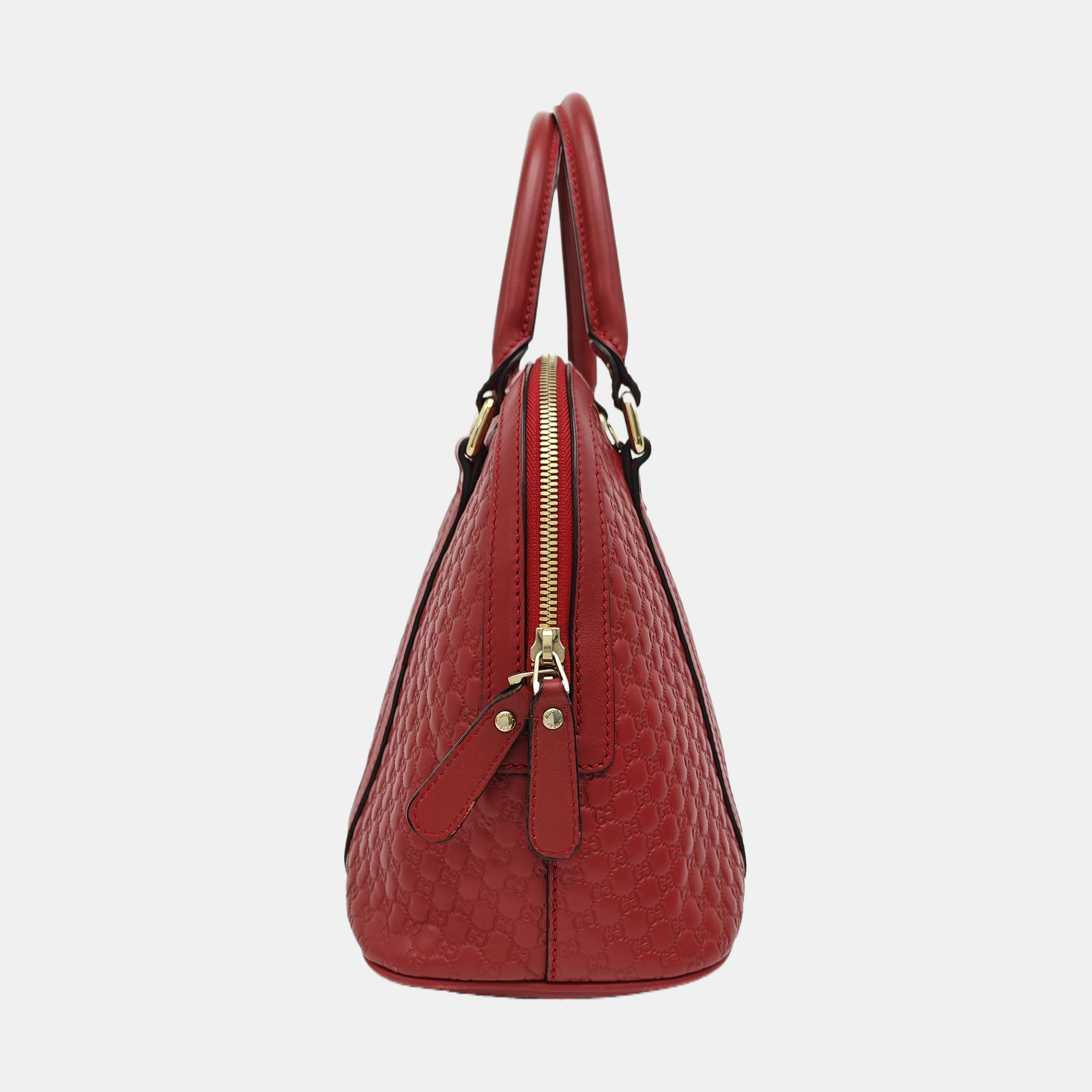 Microguccissima Monogram Calfskin Red