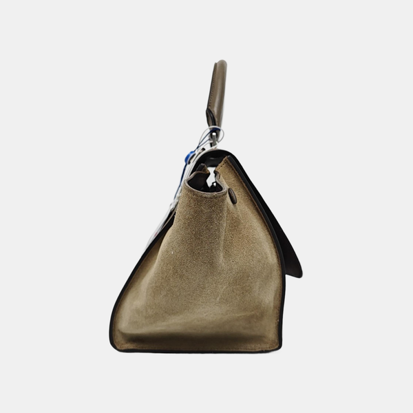 TRAPEZE Small Calfskin Gray