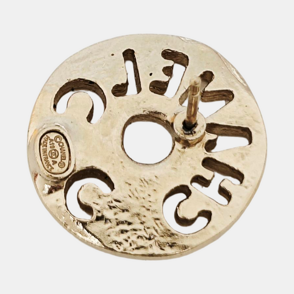 Metal Gold Stud Earrings