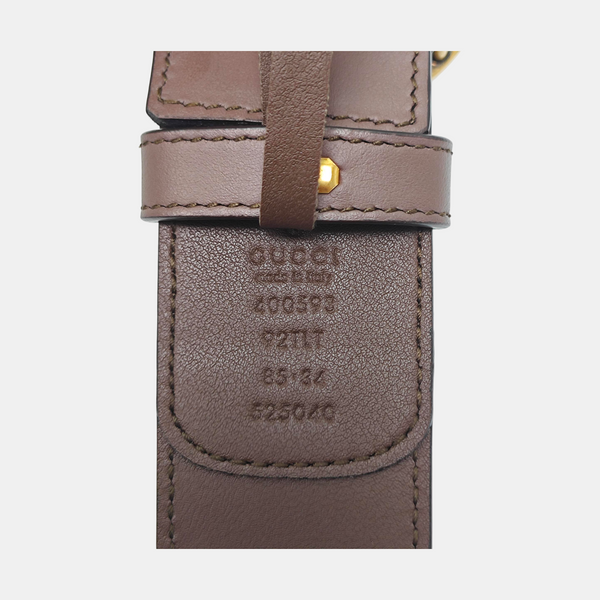 Leather Belt Beige