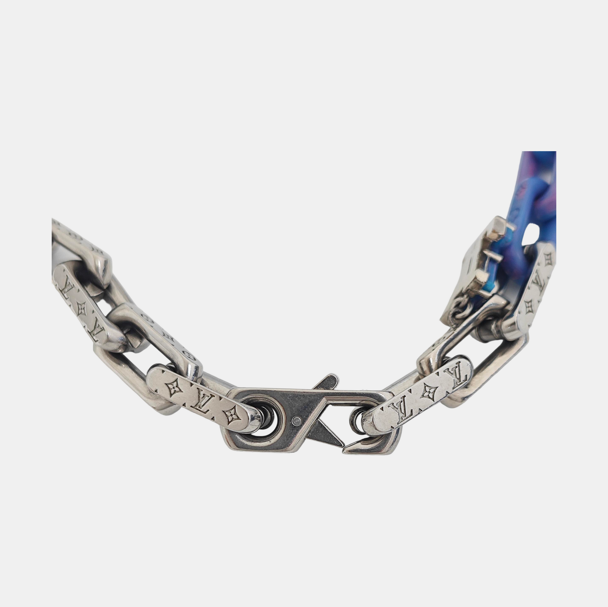 MONOGRAM CHAIN Metal Silver Necklace