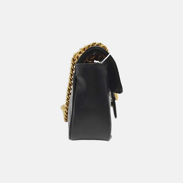 GG Marmont Small Quilted Calfskin Black