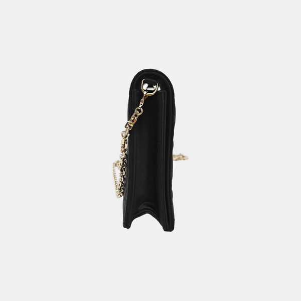 Lady Dior Small Cannage Fabric Black