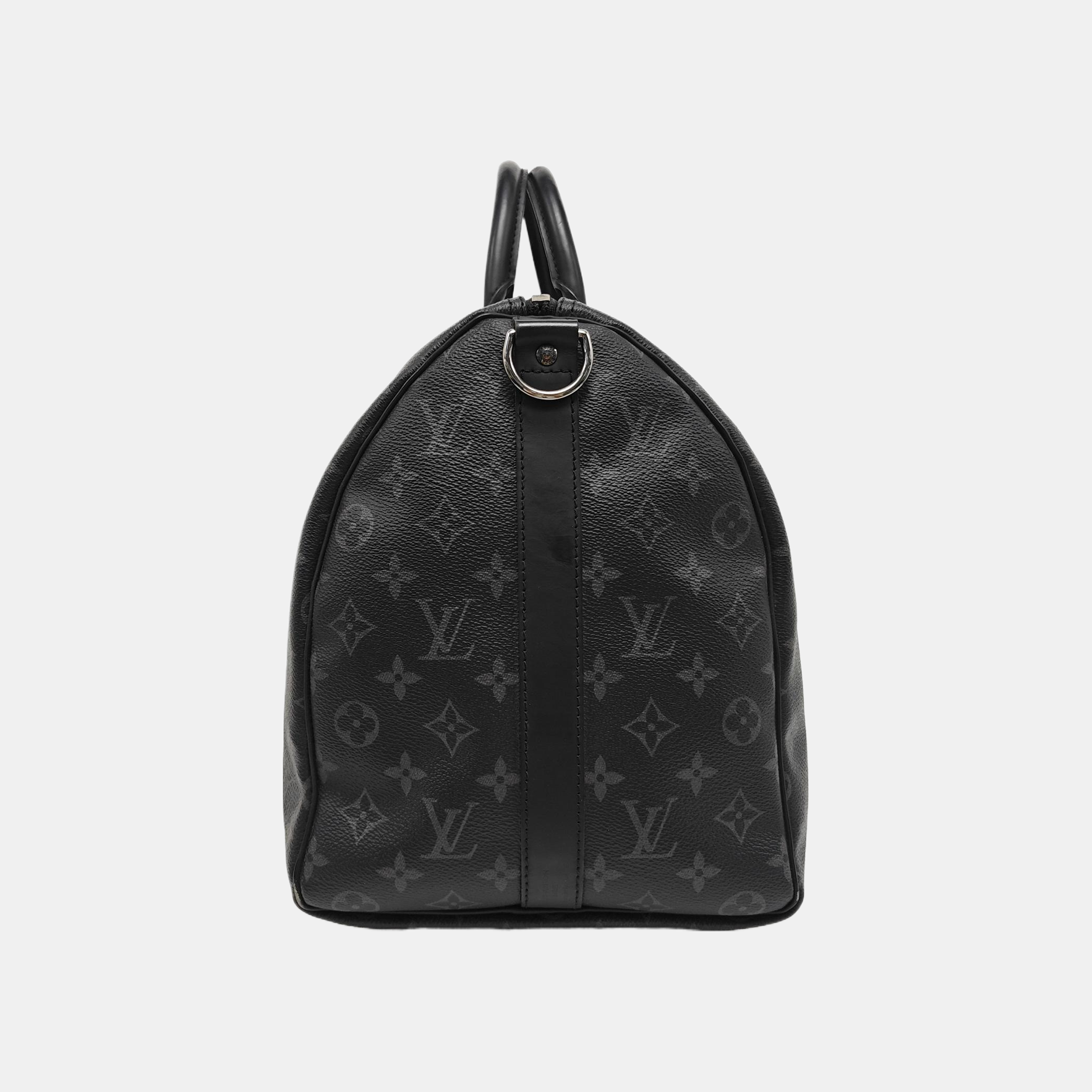 KEEPALL 45 Monogram Coated Canvas Black