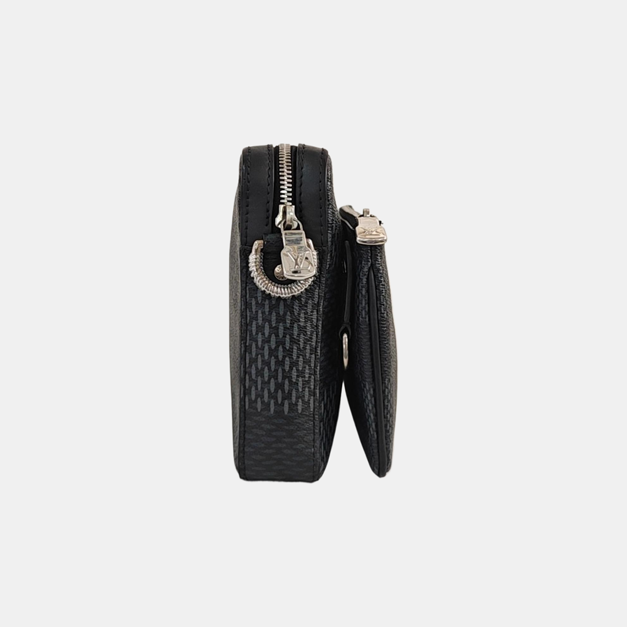 TRIO Damier Graphite Coated Canvas Gray