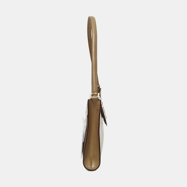 Calfskin Shoulder Bag Beige
