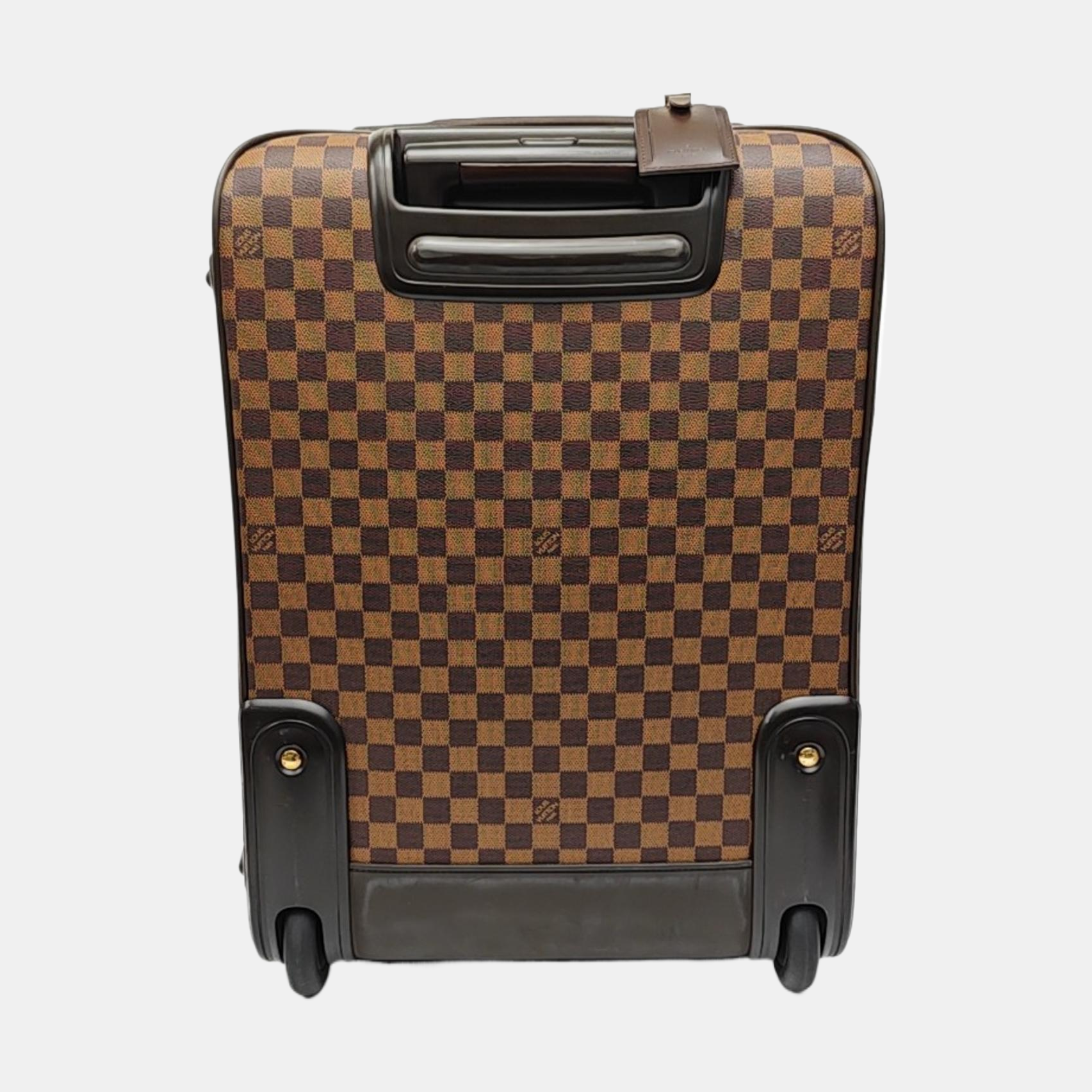 PEGASE 55 Damier Ebene Coated Canvas Brown