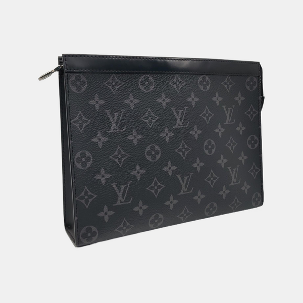 Pochette Voyag MM Monogram Coated Canvas Black