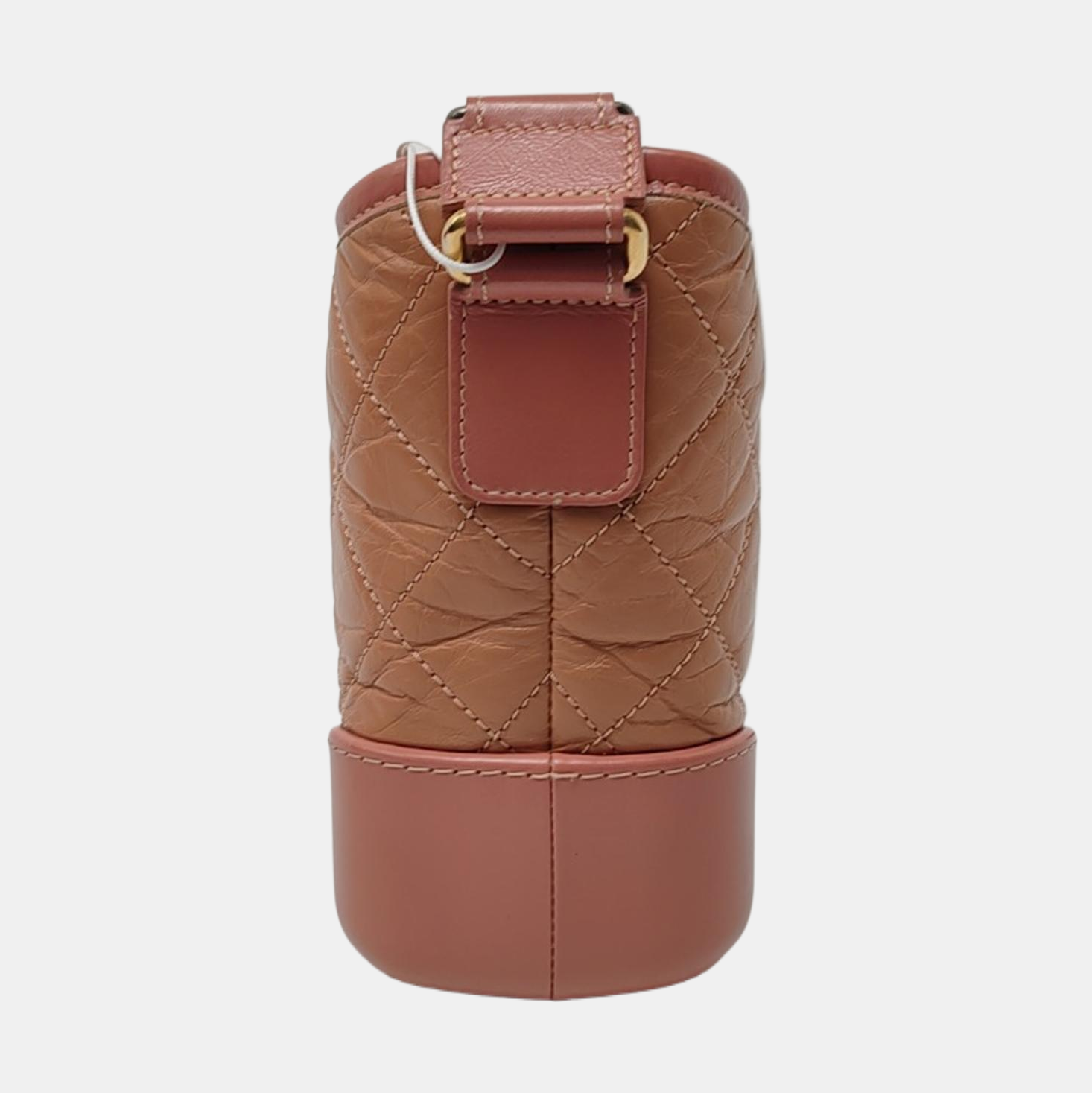 Authenticated pre-owned  GABRIELLE Small Quilted Calfskin Beige - Crossbody Bag at Looply