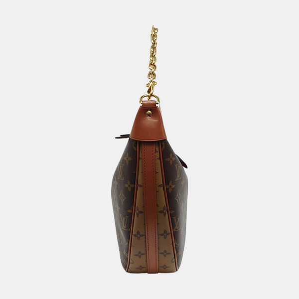 LOOP HOBO Monogram Coated Canvas Brown