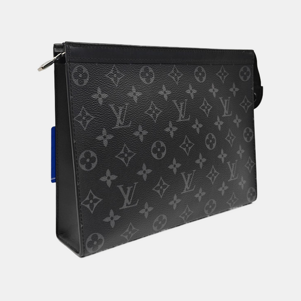 Pochette Voyag MM Monogram Coated Canvas Black