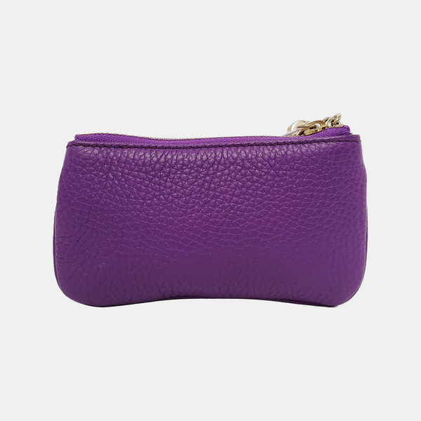 Calfskin Purple Wallet