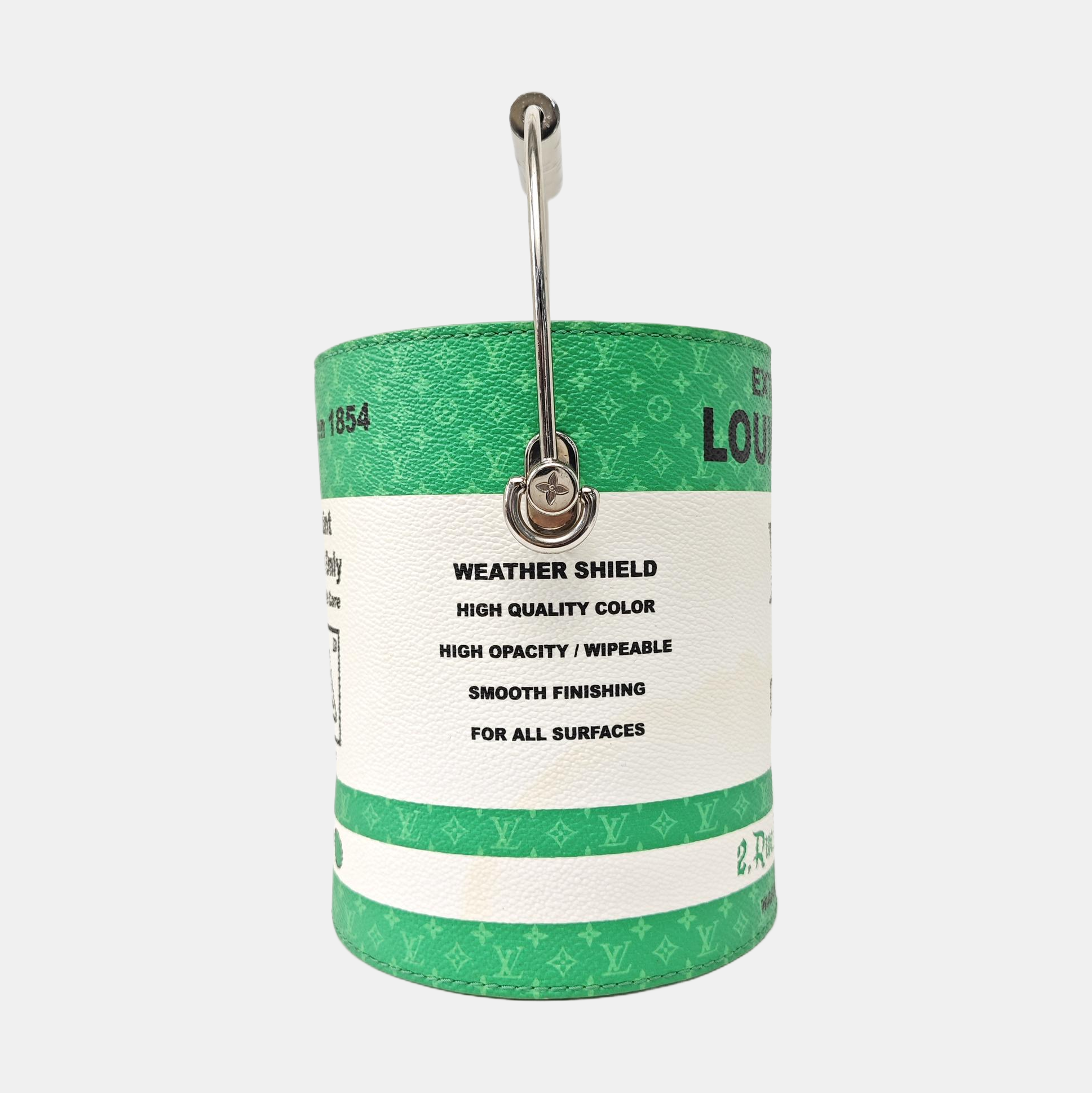 PAINT CAN Monogram Coated Canvas Green
