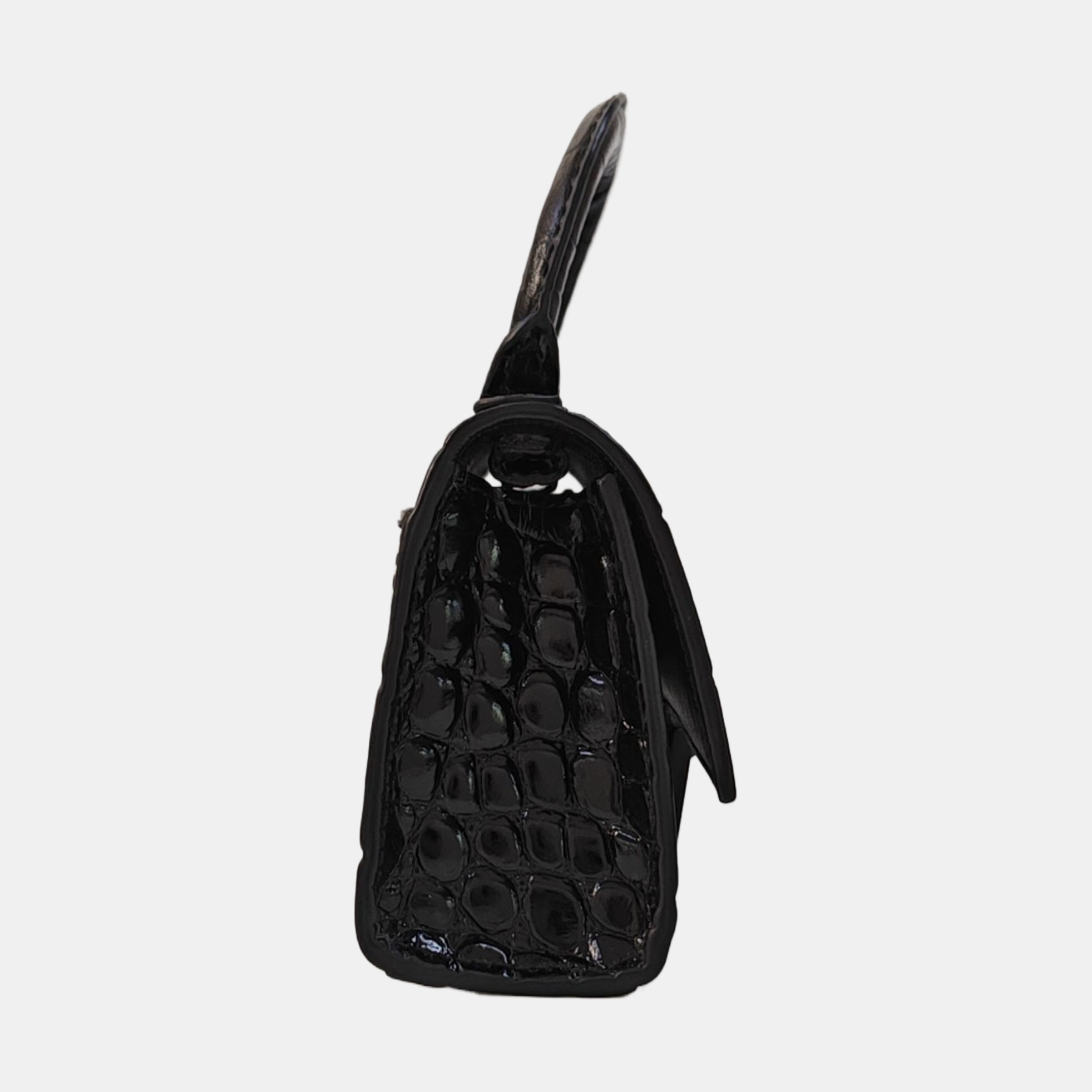 Hourglass Mini Calfskin Black