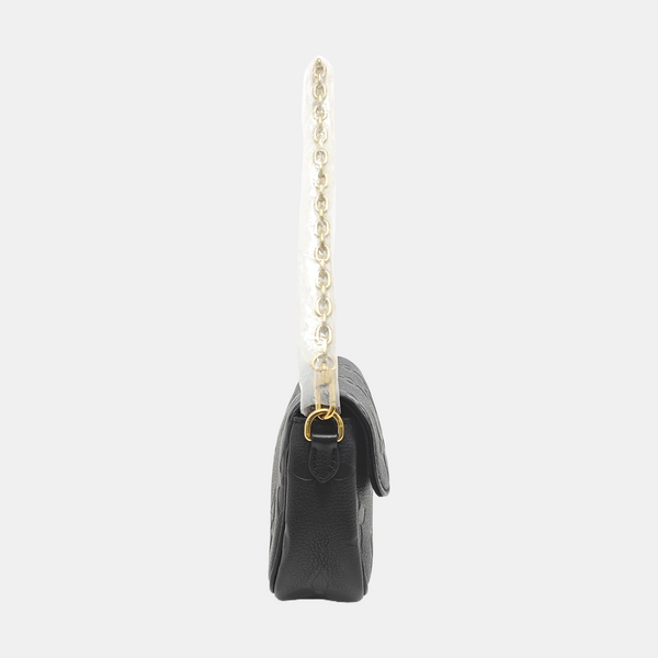 IVY Monogram Calfskin Black