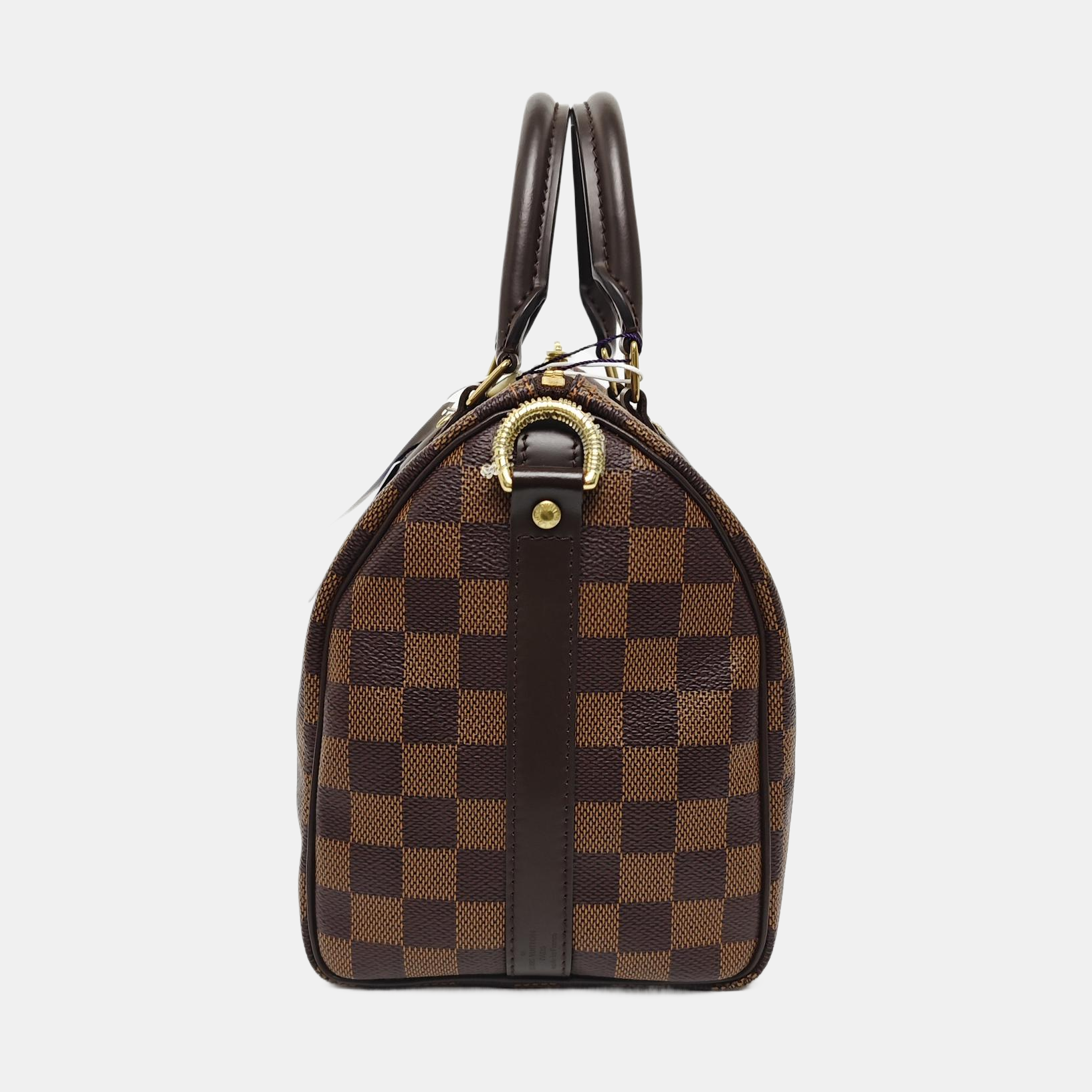 SPEEDY 25 Damier Ebene Coated Canvas Brown